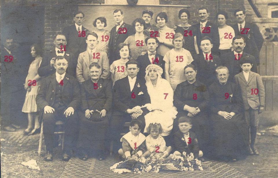 photo de mariage de mes grands parents  clay rufin et leroux octavie  � mazingarbe